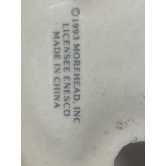 Small Cute Enesco Morehead 1989 Marked Ceramic Dark Skinned Angel - Picture 6 of 6